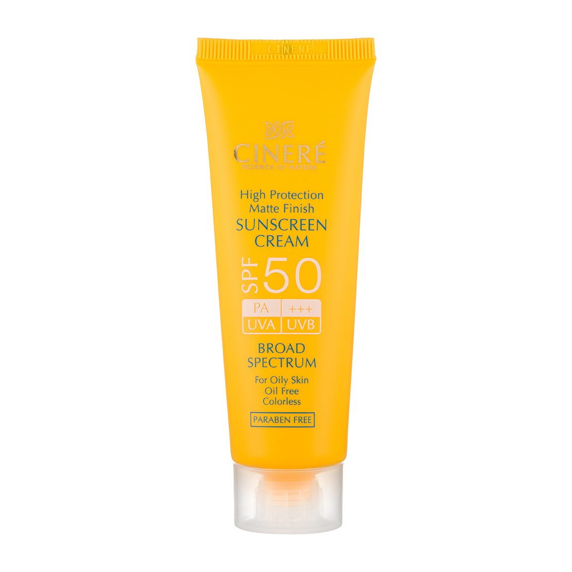 کرم ضد آفتاب بی رنگ سینره مدل Oil Free با SPF 50+