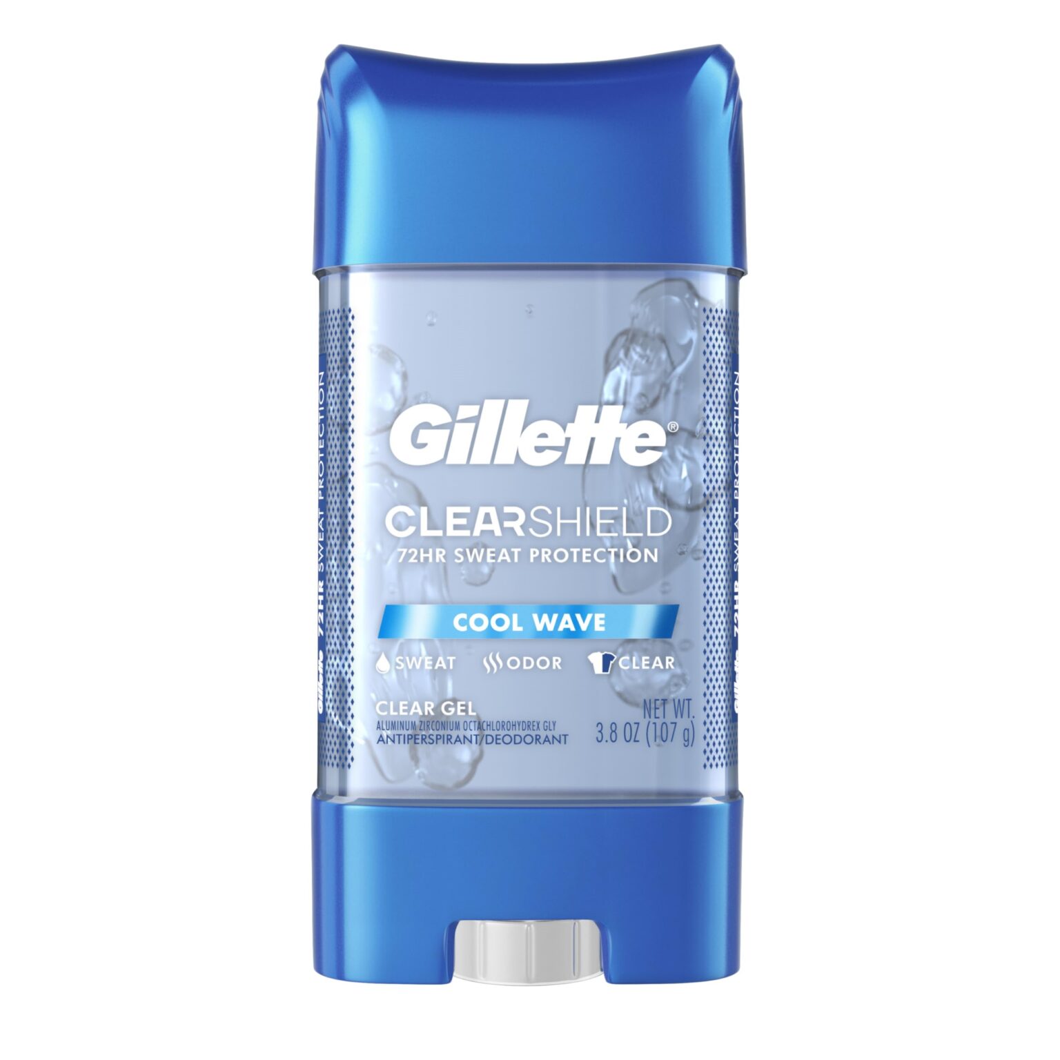 دئودورانت ژیلت مدل ClearShield Cool Wave (محافظت ۷۲ ساعته)