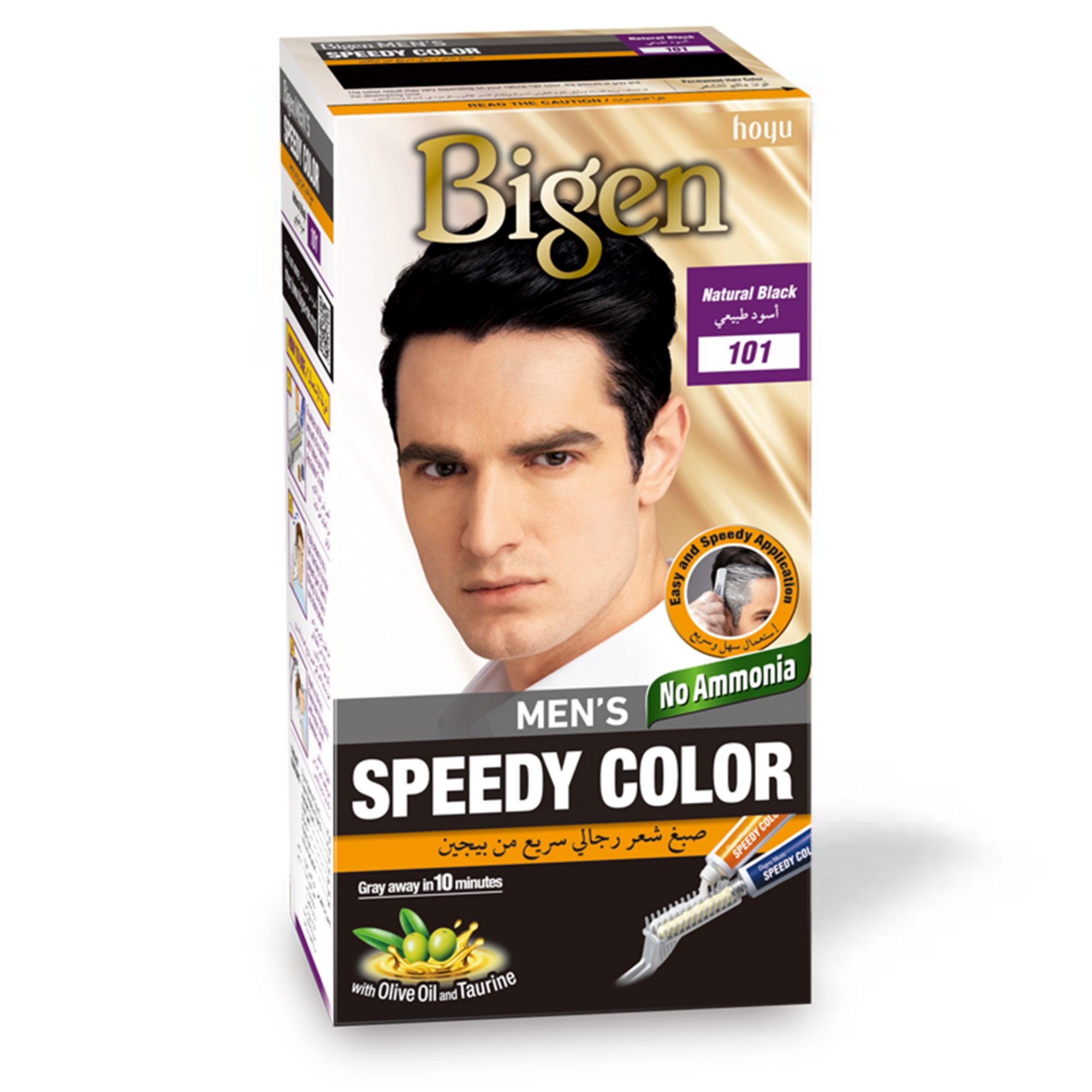 رنگ موی مردانه بیگن مدل Men's Speedy Color (قهوه‌ای تیره – ۱۰۳)
