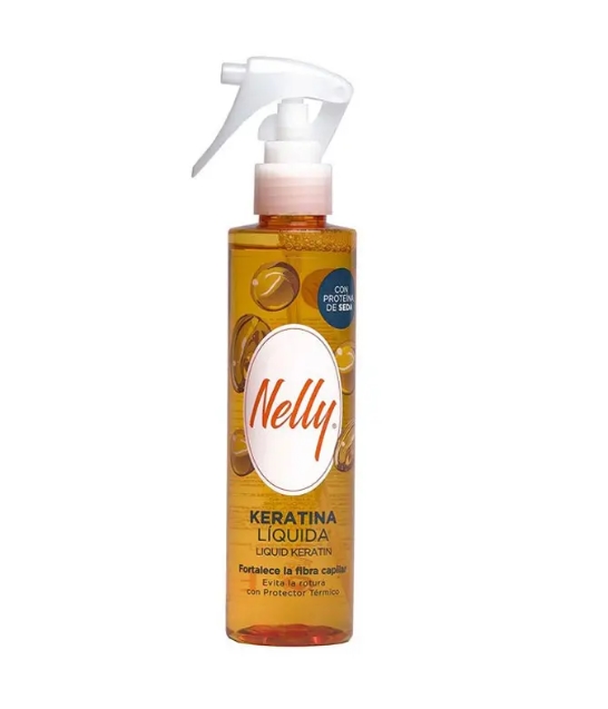 کراتین مایع نلی مدل Liquid Keratin (حاوی پروتئین ابریشم و محافظ حرارتی)