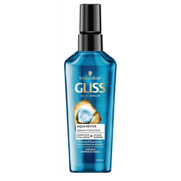 سرم آبرسان و تقویتکننده مو شوارتزکف مدل Gliss Aqua Revive حجم 200 میل