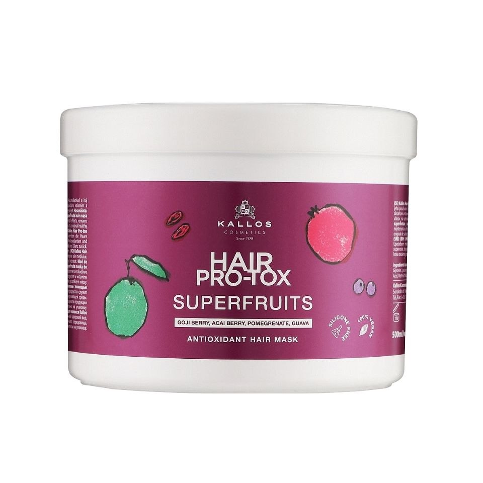 ماسک آنتی‌اکسیدان و تقویت‌کننده مو کالوس مدل هیر پرو-تاکس سوپرفروتس (مناسب موهای آسیب‌دیده و بی‌حال) 500 میل