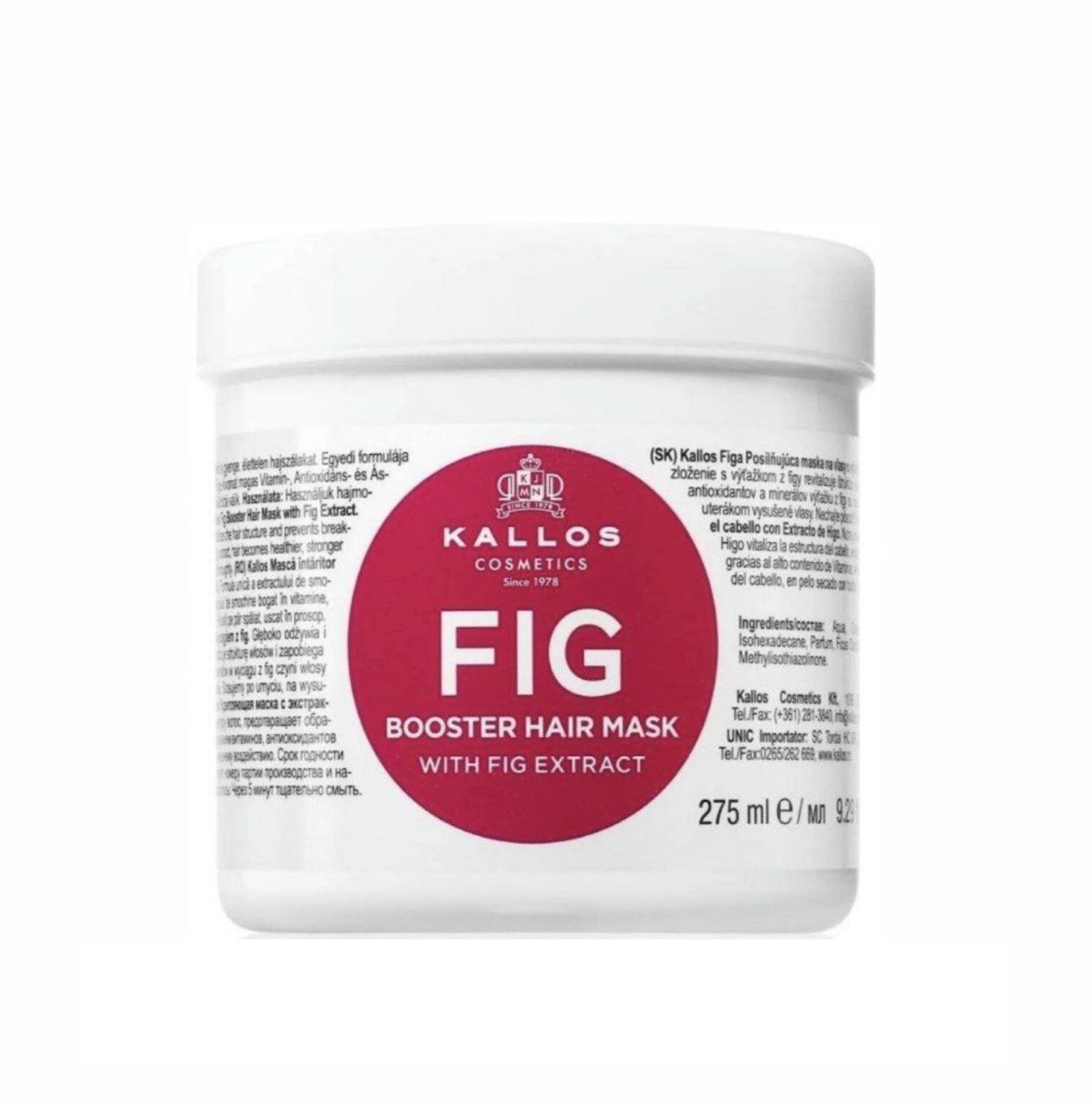 ماسک تقویت‌کننده و رشددهنده مو کالوس مدل FIG (انجیر) ۲۷۵ میل
