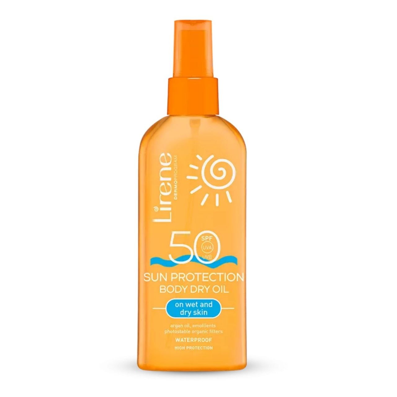 ضد آفتاب و روغن خشک بدن لی‌رن مدل SPF 50 (مناسب انواع پوست)