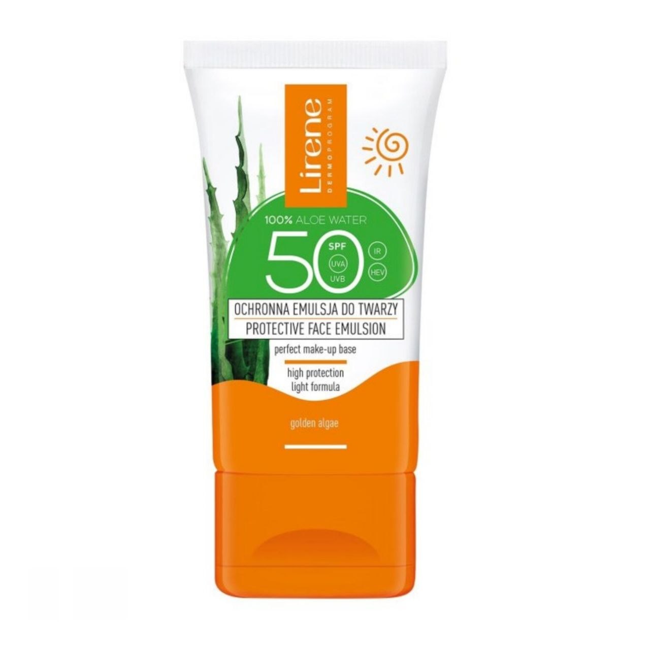 ضد آفتاب و آبرسان لی‌رن مدل امولسیون محافظ صورت SPF 50 (مناسب انواع پوست)