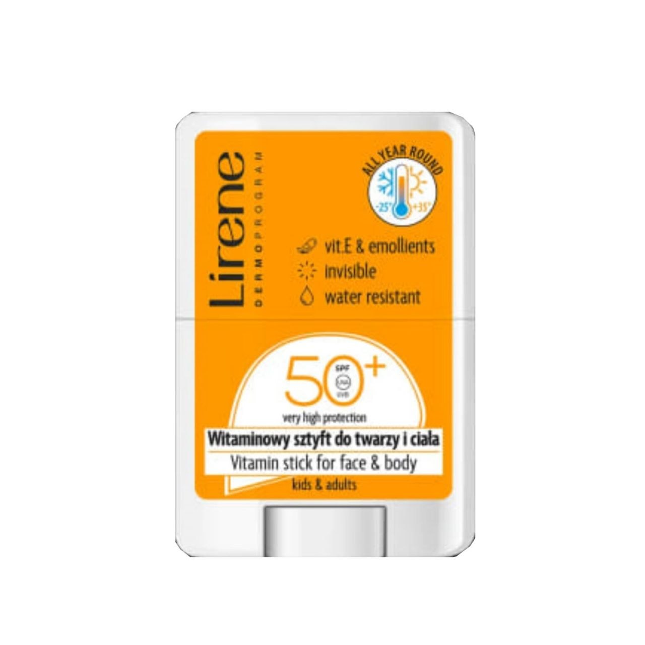 ضد آفتاب استیک صورت و بدن لی‌رن مدل ویتامین SPF 50+ (مناسب کودکان و بزرگسالان)