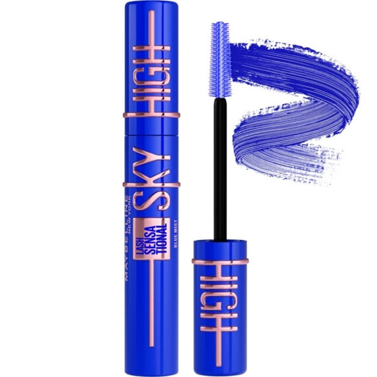 ریمل حجمدهنده و بلندکننده مژه میبلین مدل لش اسکای های – نسخه آبی روشن (Blue Mist)