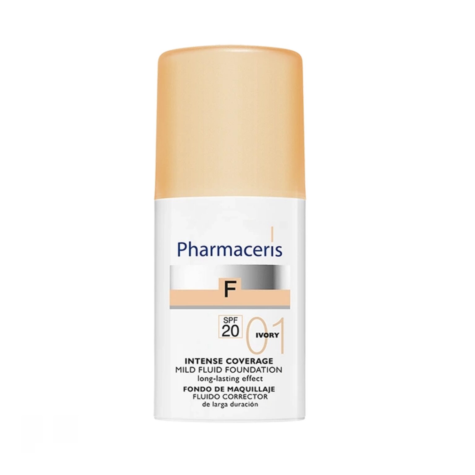 کرم پودر مایع فارماسریز مدل F-Intense Foundation (رنگ ۰۱ ایوری – SPF 20)