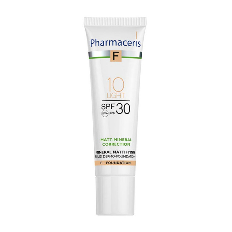 کرم پودر مایع فارماسریز مدل F-Matt-Mineral Correction (رنگ ۱۰ لایت – SPF 30)