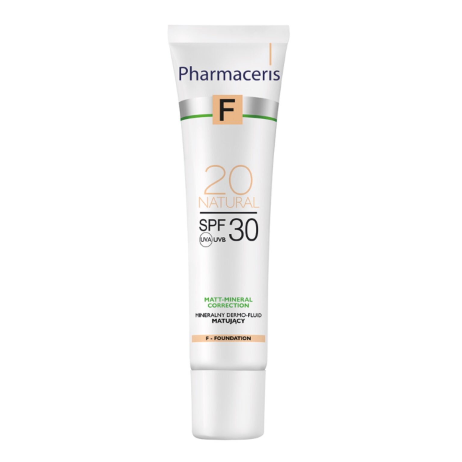 کرم پودر مایع فارماسریز مدل F-Matt-Mineral Correction (رنگ ۲۰ نچرال – SPF 30)