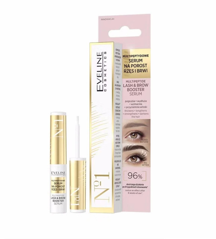 سرم تقویتکننده مژه و ابرو اولاین مدل No.1 Multipeptide Lash & Brow Booster Serum