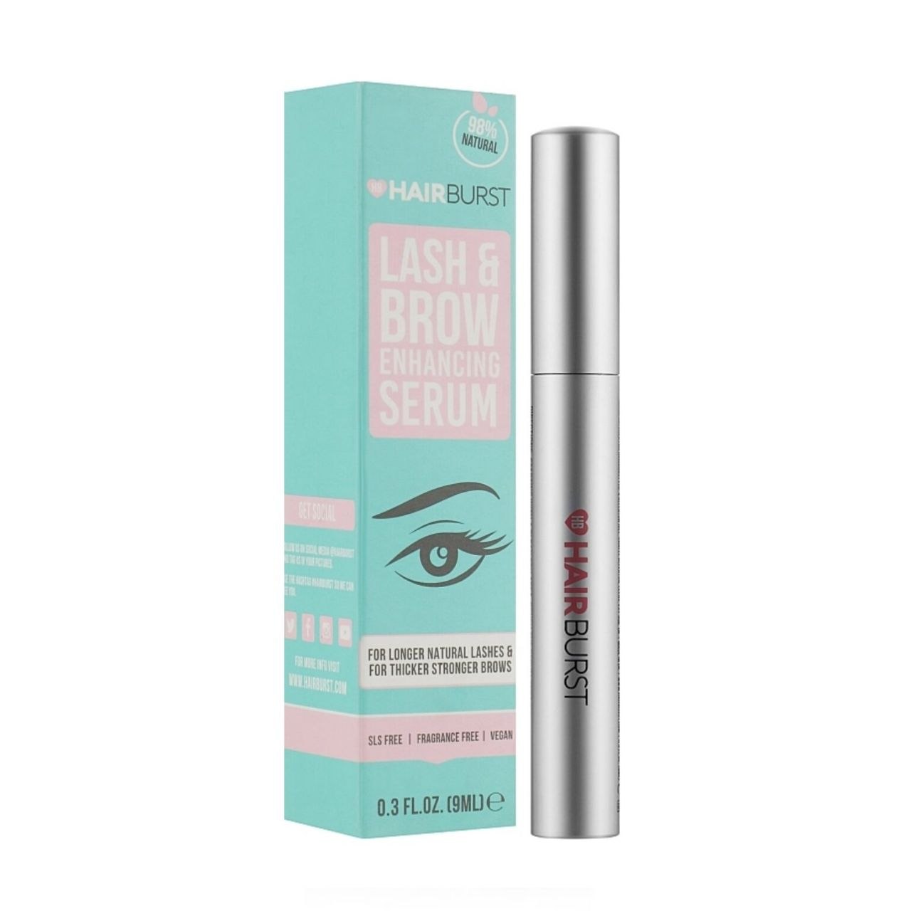 سرم تقویت‌کننده مژه و ابرو هیربرست مدل Lash & Brow Enhancing Serum