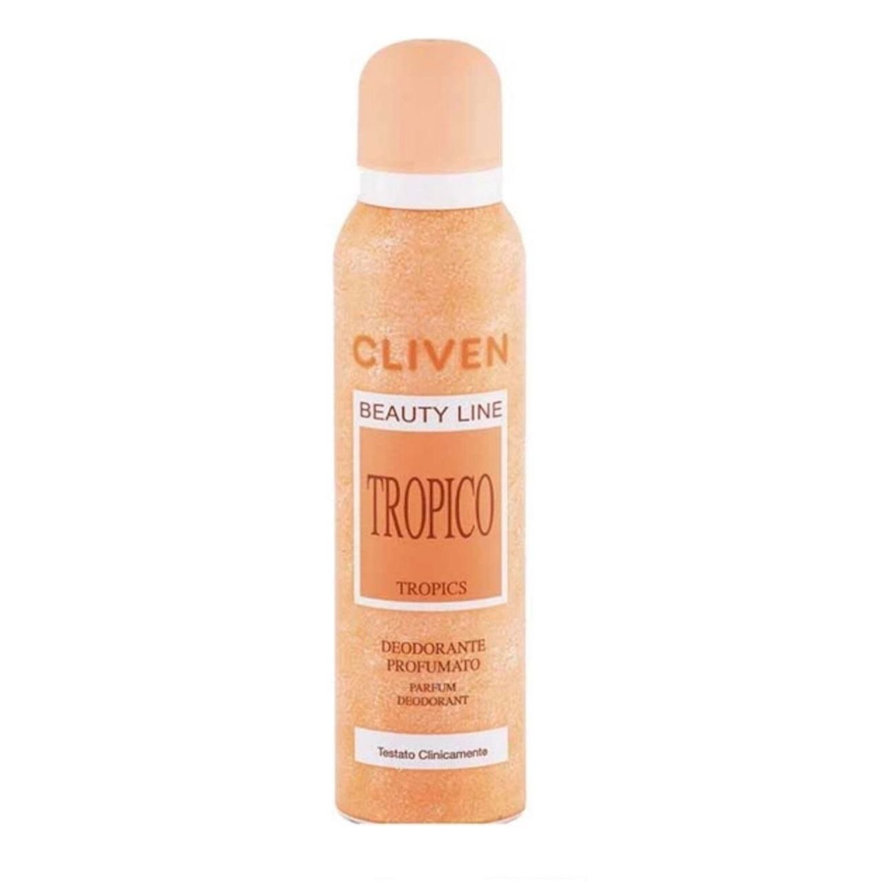 دئودورانت اسپری کلیون مدل Beauty Line Tropico حجم ۱۵۰ میلی‌