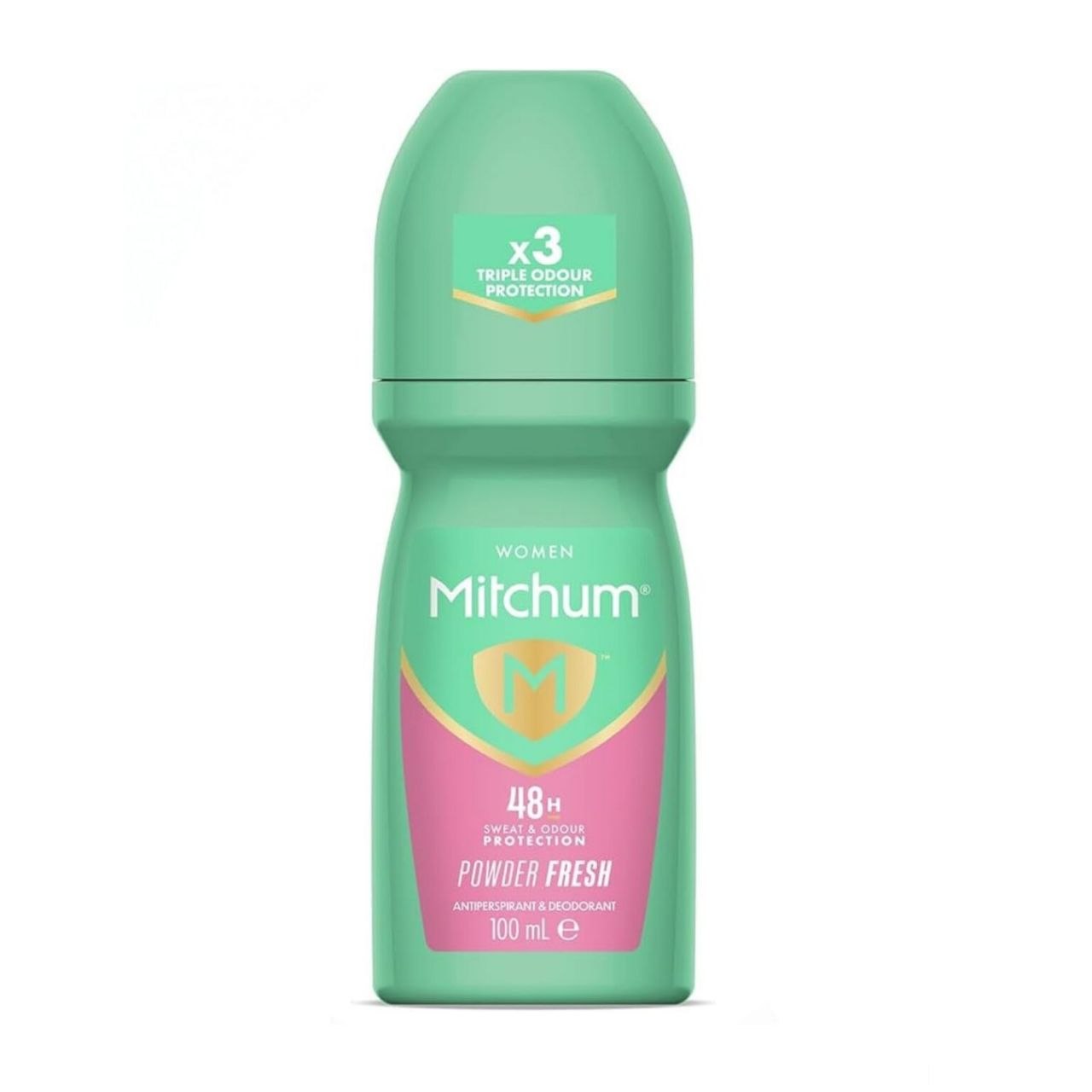 دئودورانت رول‌آن میچام مدل Women Triple Odor Protection Powder Fresh (نسخه نوار صورتی)