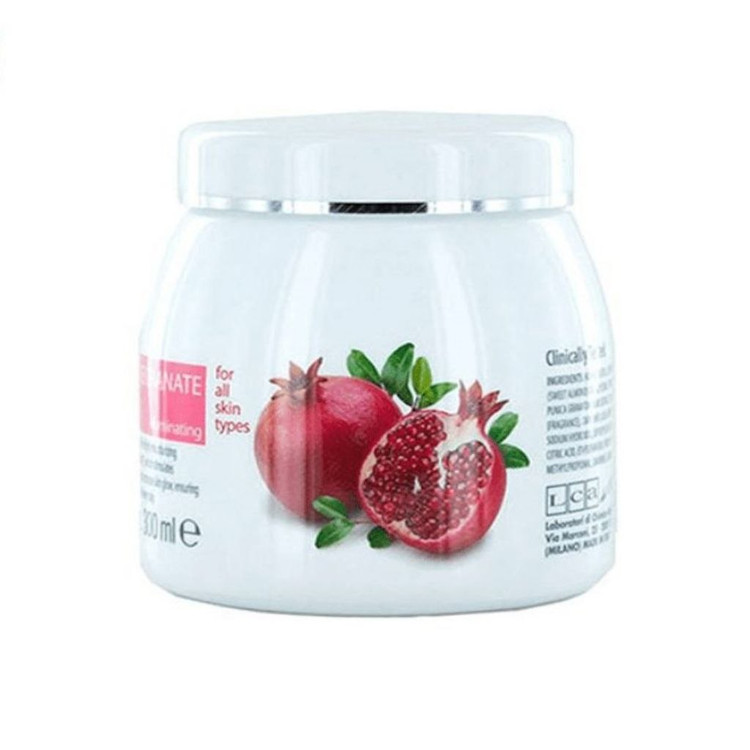 کرم کاسه ای صورت آبرسان و شفاف کننده کلیون انار مدل Natura Pomegranate (روشنکننده)300 میلی