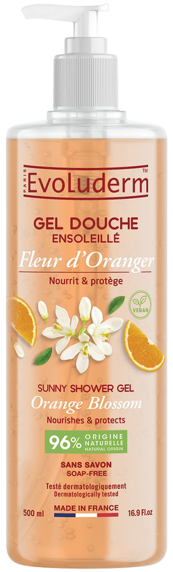 ژل دوش اولودرم مدل Fleur d'Oranger (شکوفه پرتقال) 500 میل