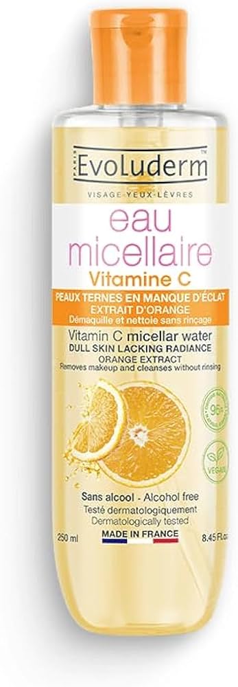 پاک‌کننده میسلار اولودرم مدل Vitamin C (حاوی عصاره پرتقال) 250 میل