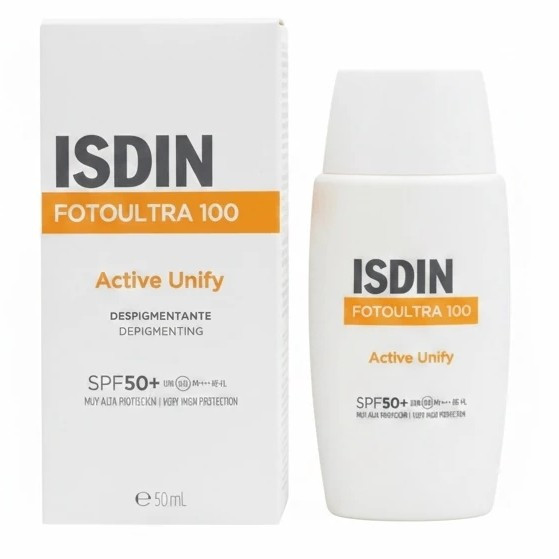 ضد آفتاب ایزدین مدل یکدستکننده فعال – SPF 50+