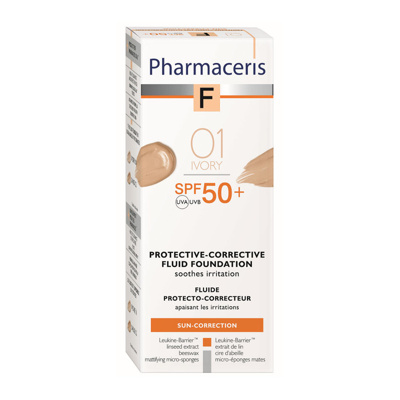 کرم‌ ضد آفتاب  فارماسریز مدل سان-کورکشن ۰۱ ایووری – SPF 50+