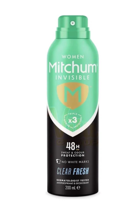 اسپری ضد تعریق بانوان میچام مدل Invisible Clear Fresh – بدون لک سفید _ 48 ساعته