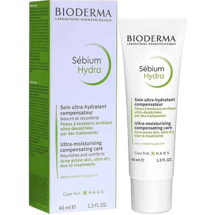 کرم مرطوب کننده بایودرما سبیوم هیدرا bioderma sebium hydra حجم ۴۰ میل