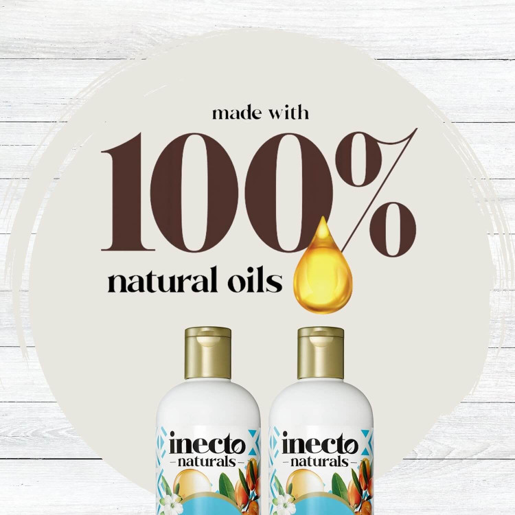 شامپو آرگان درخشانکننده و نرمکننده مو اInecto Naturals مدل برلیانت شاین (مناسب موهای خشک و وزدار) ۵۰۰ میل