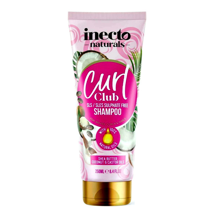 شامپو مخصوص موهای فر و مجعد اینکتو نچرالز مدل Curl Club (بدون سولفات) ۲۵۰ میل
