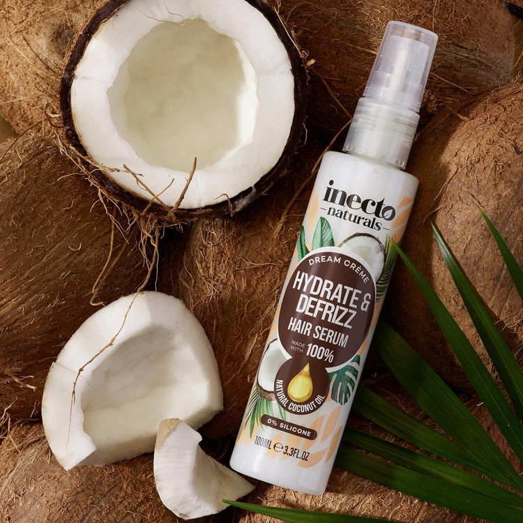 سرم موی آبرسان و ضد وز اینکتو نچرالز مدل Hydrate & Defrizz (با روغن نارگیل ۱۰۰٪ طبیعی) 100 میل