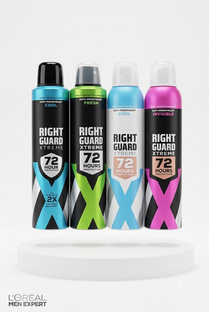 اسپری ضد تعریق و خوش‌بوکننده آقایان رایت گارد سری Xtreme – محافظت ۷۲ ساعته
