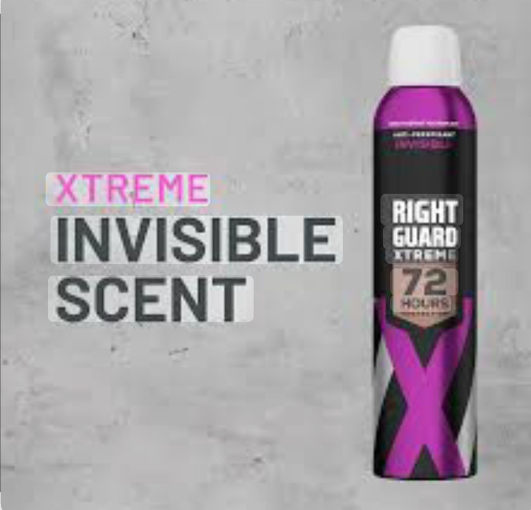 اسپری ضد تعریق و خوشبوکننده آقایان رایت گارد سری Xtreme – محافظت ۷۲ ساعته